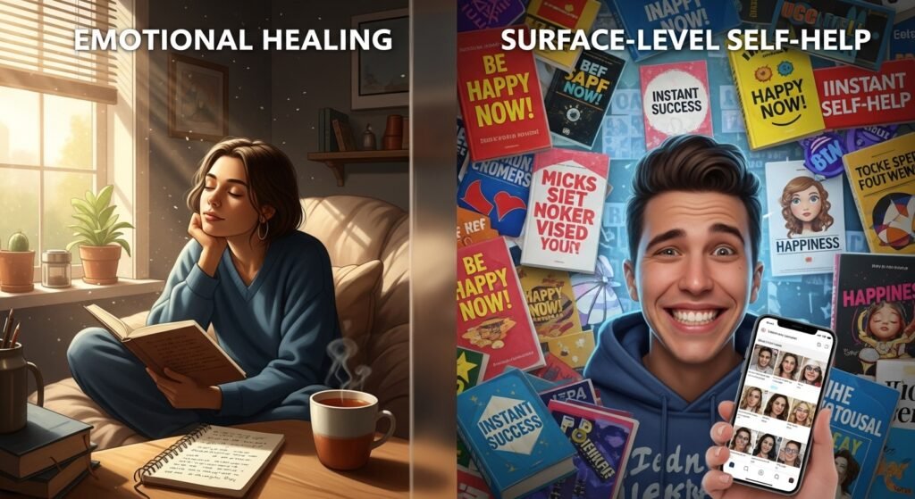 Emotional Healing vs. Surface-Level Self-Help