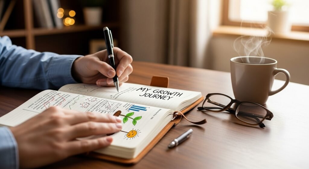 Track personal growth in a dedicated journal