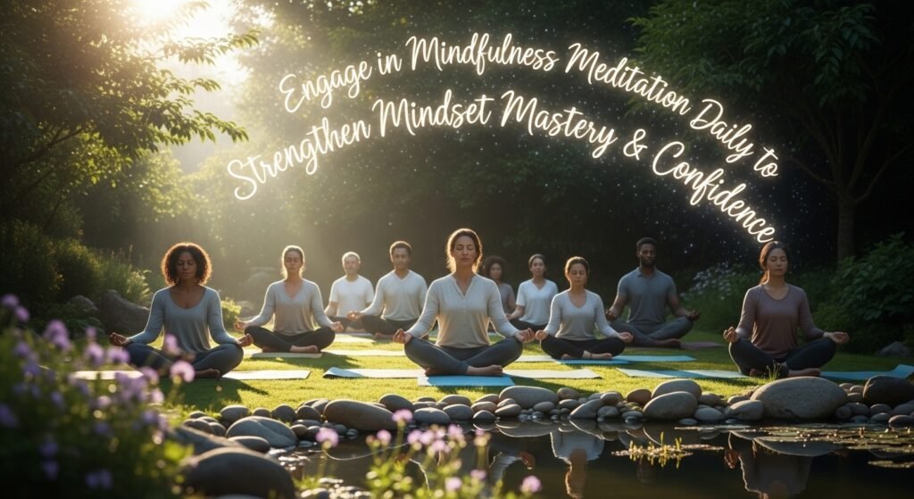Engage in Mindfulness Meditation Daily to Strengthen Mindset Mastery & Confidence