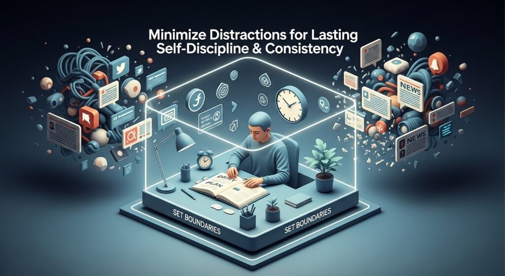 Set Boundaries to Minimize Distractions for Lasting Self-Discipline & Consistency