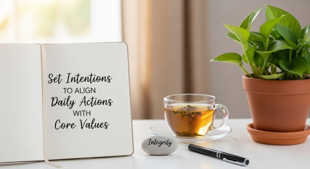 Set Intentions to Align Daily Actions with Core Values