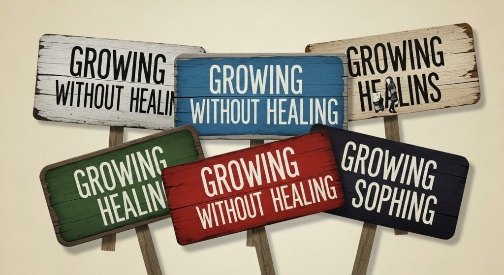 Recognizing when you're attempting growth without emotional healing is crucial for breaking ineffective patterns. 