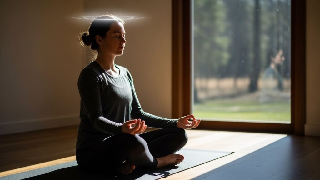 Present moment grounding is essential for Intuition vs. Fear awareness because intuition can only be heard in the present moment, while fear often pulls you into future worry or past regret. 