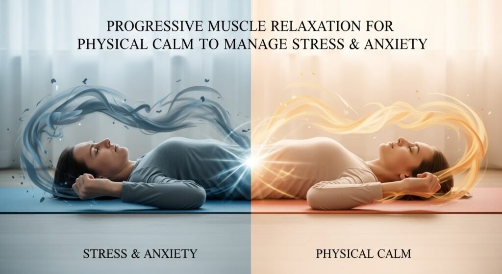 Progressive Muscle Relaxation for Physical Calm to Manage Stress & Anxiety