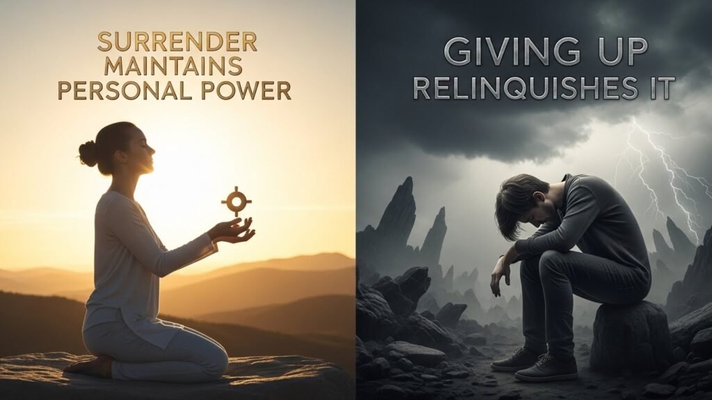Reason #2 Surrender Maintains Personal Power vs. Giving Up Relinquishes It {#reason-2-power-vs-relinquishment}