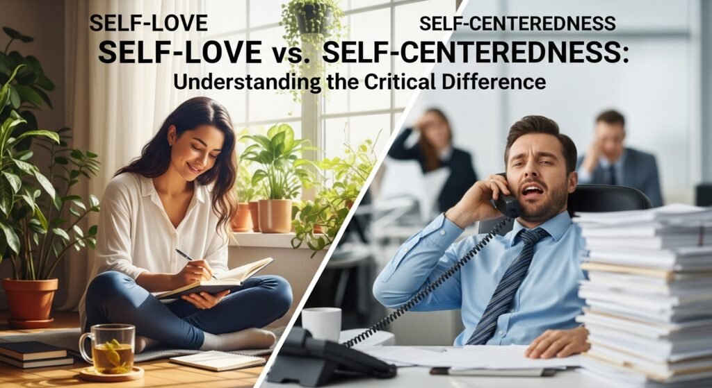 Self-Love vs. Self-Centeredness Understanding the Critical Difference {#understanding-difference}