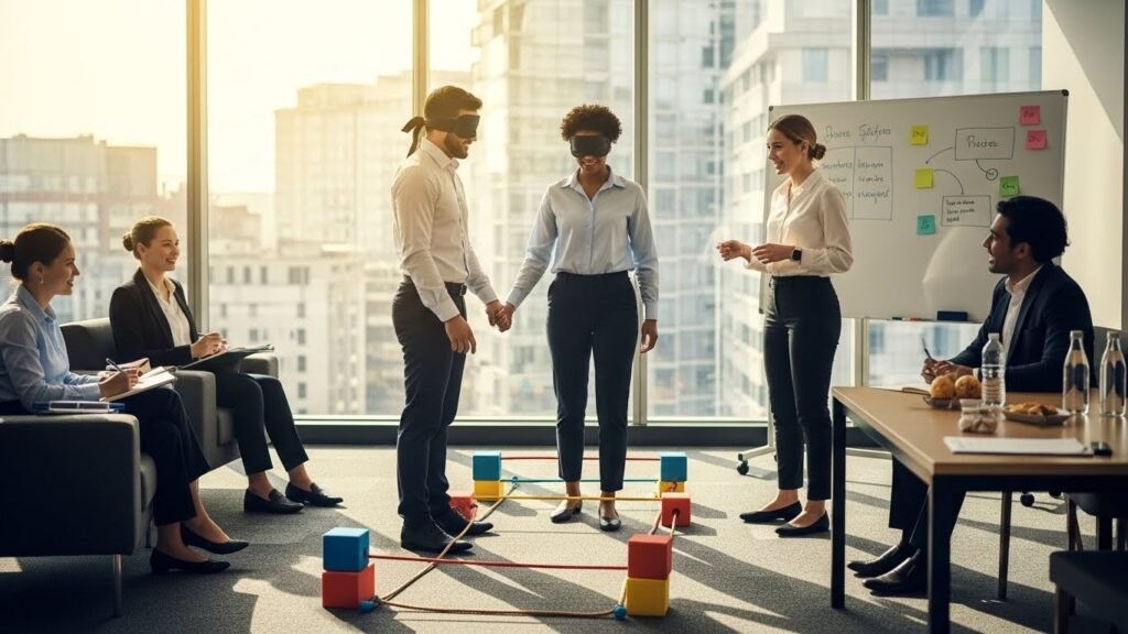 Trust building exercises are essential for developing Intuition vs. Fear awareness because many people have learned to distrust their inner guidance through years of conditioning. 