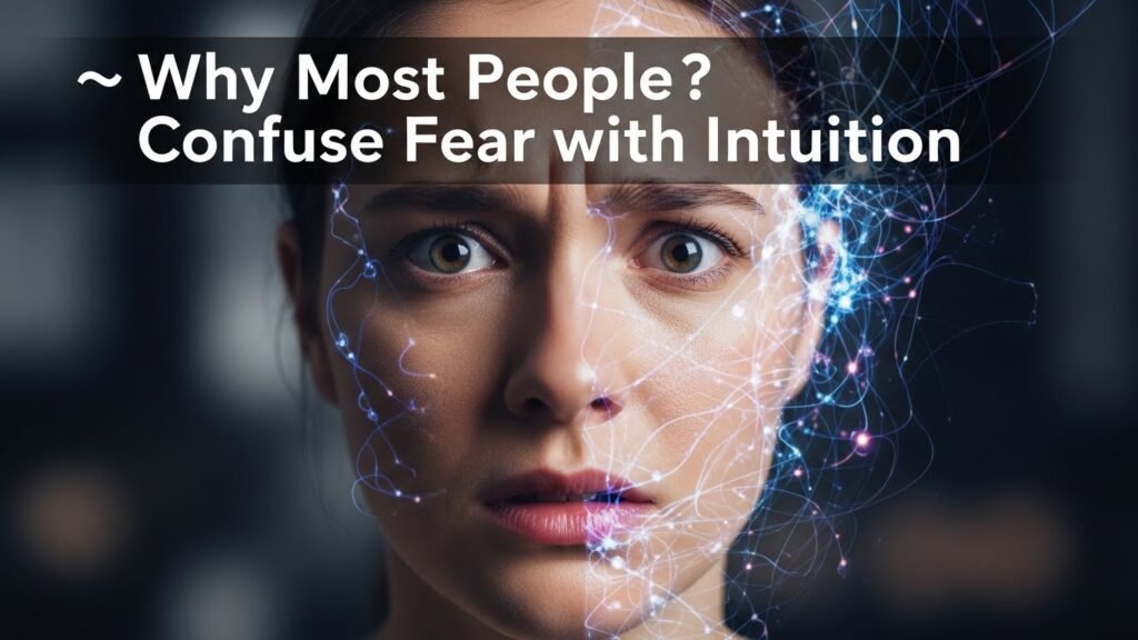 🤔 Why Most People Confuse Fear with Intuition {#why-people-confuse}