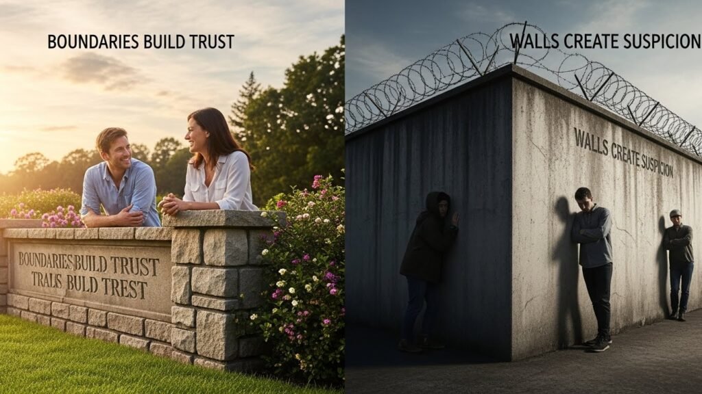 Boundaries Build Trust While Walls Create Suspicion 
