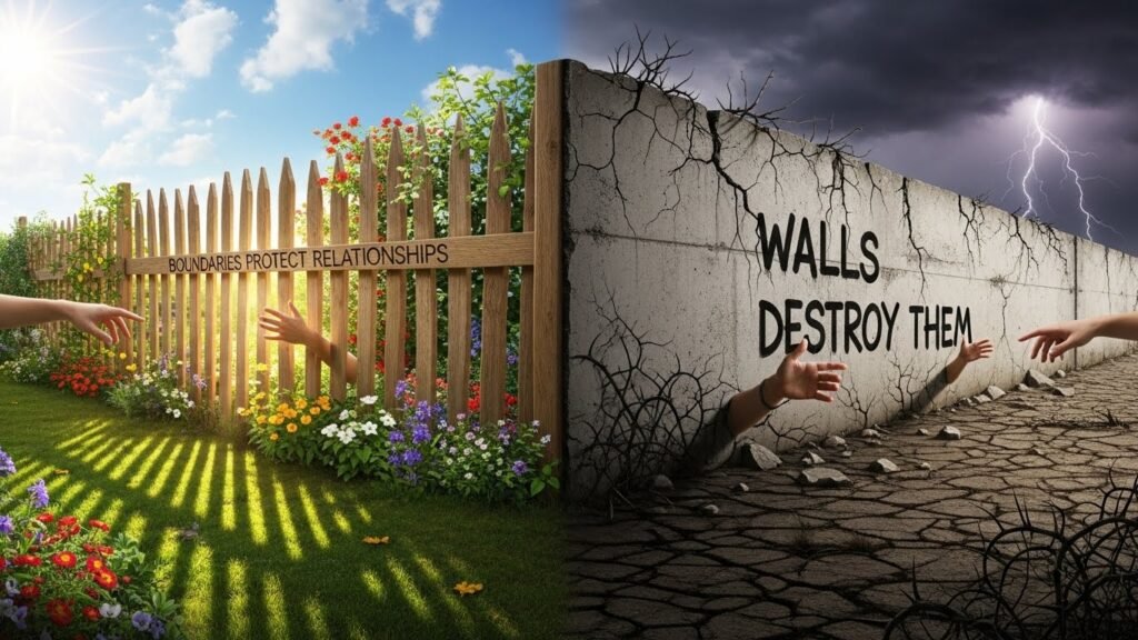 Boundaries Protect Relationships While Walls Destroy Them