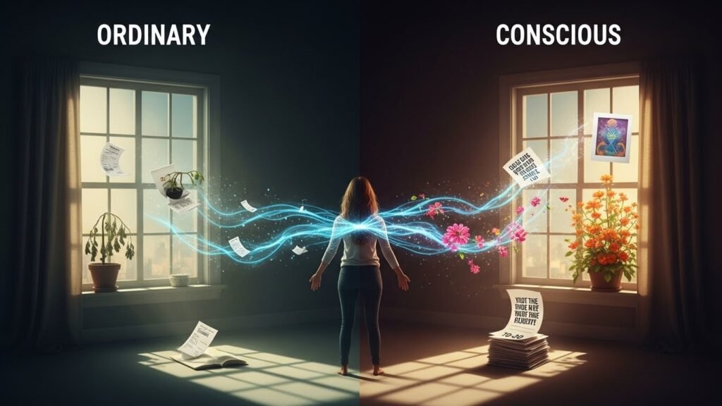 The fourth transformative lesson reveals that conscious being transforms ordinary doing – creating what Bahlon termed "sacred ordinariness" where present-moment awareness transforms everyday activities into meaningful experiences. 