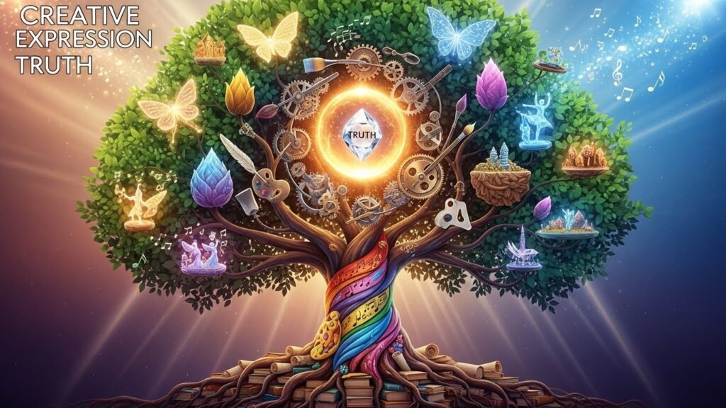 Creative expression truth demands outlet among types of personal truth, rejecting suppression that breeds depression and stagnation. 