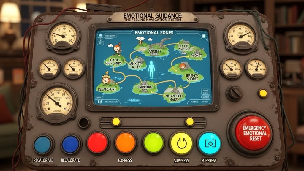Emotional guidance functions as a sophisticated internal compass that uses feeling states to indicate alignment or misalignment with your authentic self and highest path. 