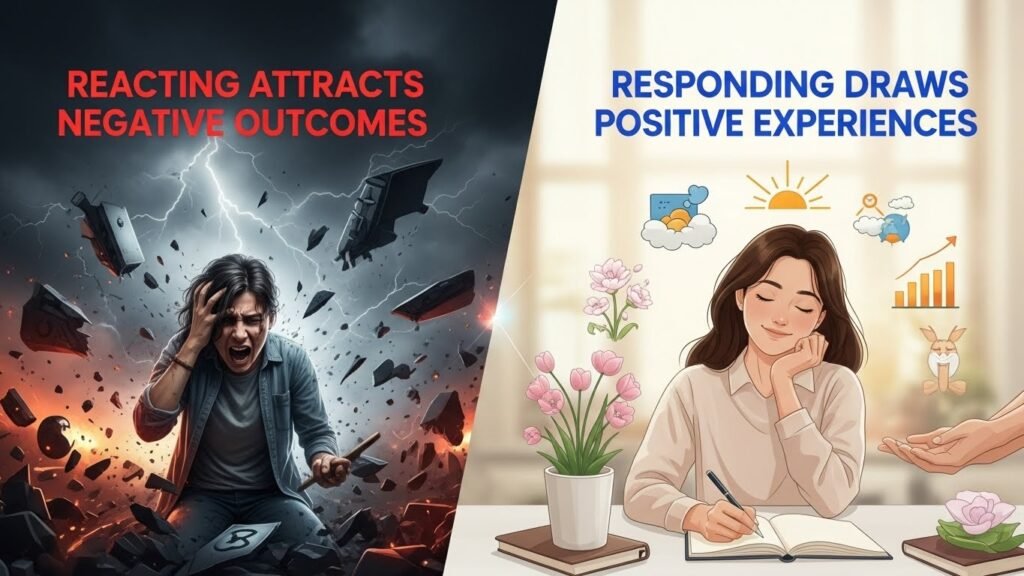 Reacting Attracts Negative Outcomes While Responding Draws Positive Experiences 