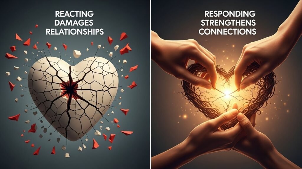  Reacting Damages Relationships While Responding Strengthens Connections 