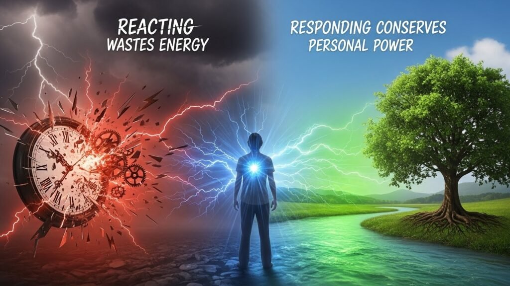 Reason #9: Reacting Wastes Energy While Responding Conserves Personal Power 