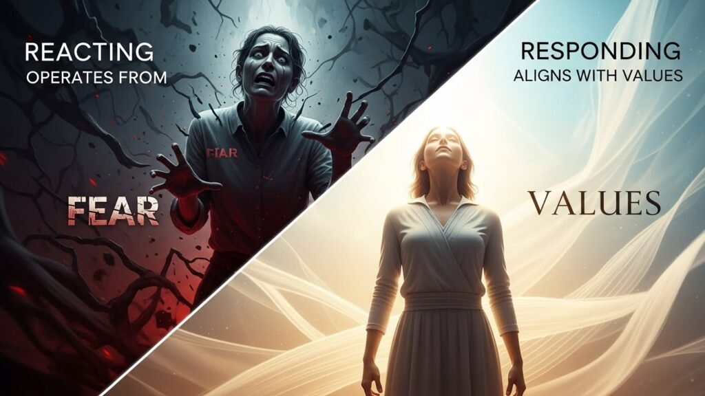 Reason #3 Reacting Operates from Fear While Responding Aligns with Values 