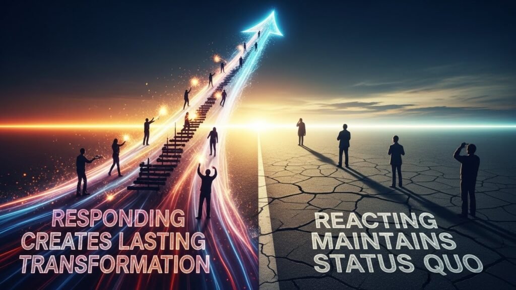 Responding Creates Lasting Transformation While Reacting Maintains Status Quo 
