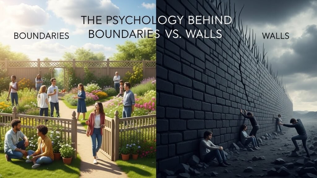  🔬 The Psychology Behind Boundaries vs. Walls 
