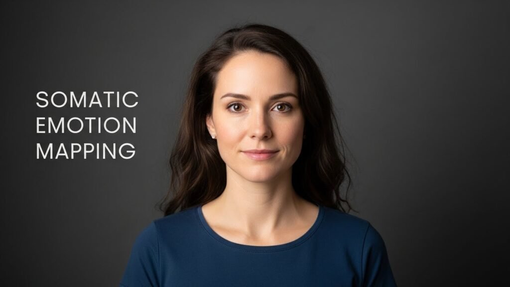 Somatic emotion mapping decodes body intelligence emotional intelligence training habit locating anger in jaw tension, fear in gut clenching, shame in chest collapse precisely.